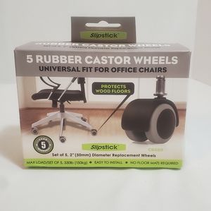 5 Rubber Castor Wheels Universal